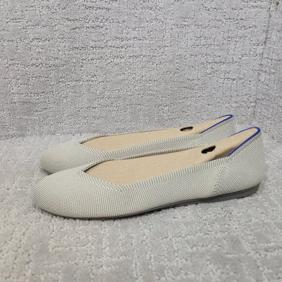 Rothy's The Flat Womens Size US 9 Birdseye Almond Toe Flat Slip On Shoes NEW - Picture 4 of 9